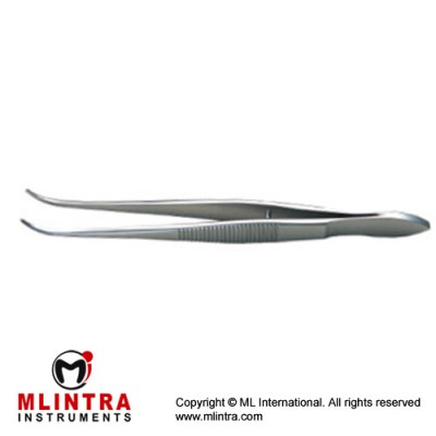 Graefe Forcep Tungsten carbide coated tips, Curvedt,10cm 0.5mm delicate tips, 1 x 2teeth 0.8mm tips,1 x 2teeth 0.5mm delicate serrated tips 0.8mm serrated tips